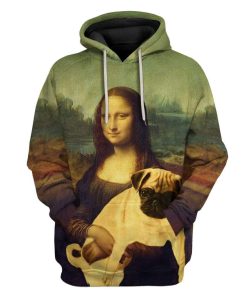 Custom T-shirt - Hoodies monalisa and pug HD-GH2771906 3D Custom Fleece Hoodies Hoodie S 