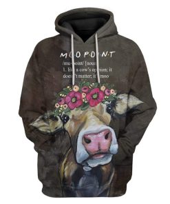 Custom T-shirt - Hoodies Moo Point HD-GH1381905 3D Custom Fleece Hoodies Hoodie S 