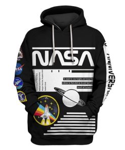 Custom T-shirt - Hoodies Nasa Apparel HD-GH20755 3D Custom Fleece Hoodies Hoodie S 