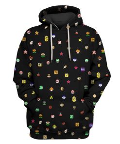 Custom T-shirt - Hoodies Nintendo Apparel HD-GH20743 3D Custom Fleece Hoodies Hoodie S 