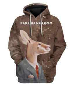 Custom T-shirt - Hoodies PAPA Kangaroo HD-GH0581924 3D Custom Fleece Hoodies Hoodie S