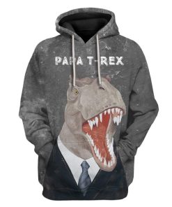 Custom T-shirt - Hoodies PAPA T-Rex HD-GH0581915 3D Custom Fleece Hoodies Hoodie S 