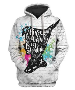 Custom T-shirt - Hoodies Peter Pan - To Live Will Be An Awfully Big Adventure Apparel HD-GH20797 3D Custom Fleece Hoodies Hoodie S 
