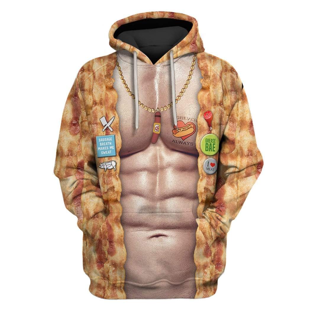 Gearhumans Custom T-shirt - Hoodies Pork Daddy Costume Apparel 1 Custom T-shirt - Hoodies Pork Daddy Costume Apparel HD-GH20698 3D Custom Fleece Hoodies Hoodie S