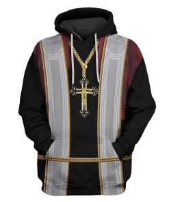 Custom T-shirt - Hoodies Priest Costume Apparel HD-GH20677 3D Custom Fleece Hoodies Hoodie S 