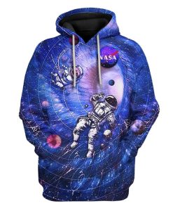 Custom T-shirt - Hoodies Pug Nasa HD-GH3171906 3D Custom Fleece Hoodies Hoodie S