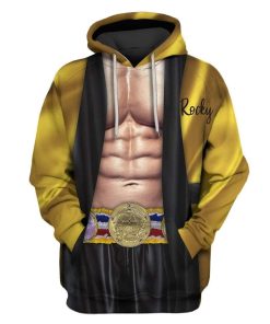 Custom T-shirt - Hoodies Rocky - Yellow Robe Suit Apparel HD-GH20521 3D Custom Fleece Hoodies Hoodie S 