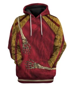 Custom T-shirt - Hoodies Skull Apparel HD-GH20323 3D Custom Fleece Hoodies Hoodie S 