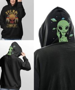 Custom T-shirt - Hoodies Storm Area 51 HD-GH21045 3D Custom Fleece Hoodies Hoodie S 