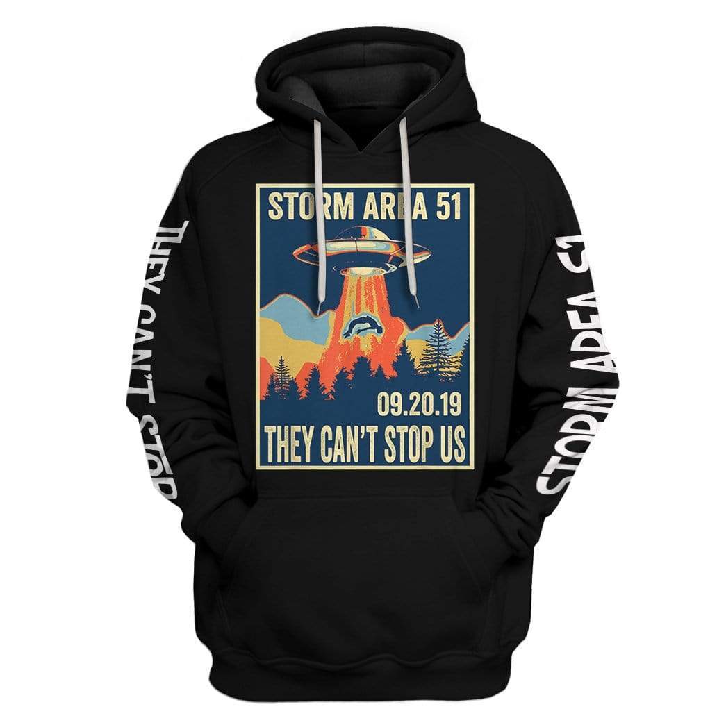 Gearhumans Custom T-shirt - Hoodies Storm Area 51 1 Custom T-shirt - Hoodies Storm Area 51 HD-GH21056 3D Custom Fleece Hoodies Hoodie S