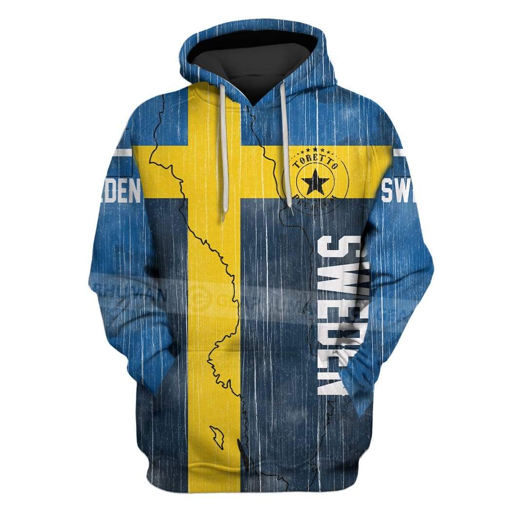 Gearhumans Custom T-shirt - Hoodies Sweden Apparel 1 Custom T-shirt - Hoodies Sweden Apparel HD-GH20823 3D Custom Fleece Hoodies Hoodie S