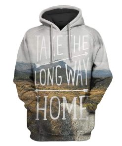 Custom T-shirt - Hoodies TAKE THE LONG WAY HOME Apparel HD-GH20774 3D Custom Fleece Hoodies Hoodie S 