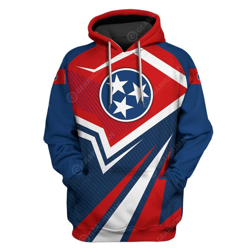 Gearhumans Custom T-shirt - Hoodies Tennessee 1 Custom T-shirt - Hoodies Tennessee HD-GH22001 3D Custom Fleece Hoodies Hoodie S