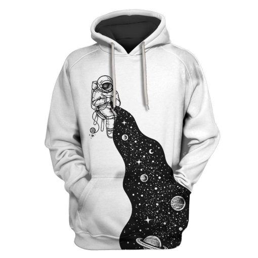 Custom T-shirt - Hoodies The Astronaut Knits The Universe Apparel HD-GH20787 3D Custom Fleece Hoodies Hoodie S