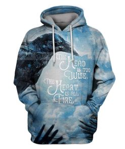Custom T-shirt - Hoodies The head is too wise Apparel HD-GH20838 3D Custom Fleece Hoodies Hoodie S 