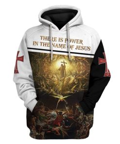 Custom T-shirt - Hoodies There Is Power In The Name Of Jesus HD-GH0781907 3D Custom Fleece Hoodies Hoodie S 