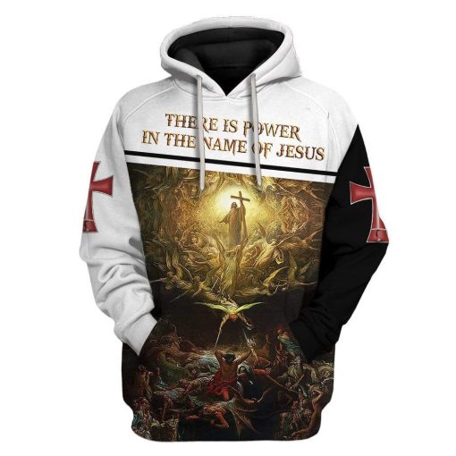 Custom T-shirt - Hoodies There Is Power In The Name Of Jesus HD-GH0781907 3D Custom Fleece Hoodies Hoodie S