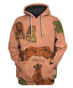 Custom T-shirt - Hoodies Tiger Beach by Vincent Cecil Apparel HD-GH20806 3D Custom Fleece Hoodies Hoodie S
