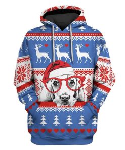 Custom T-shirt - Hoodies Ugly Christmas Dog Apparel HD-GH20738 3D Custom Fleece Hoodies Hoodie S 