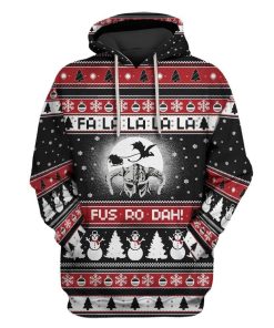 Custom T-shirt - Hoodies Ugly Christmas Fa La La La La Apparel HD-GH20657 3D Custom Fleece Hoodies Hoodie S 