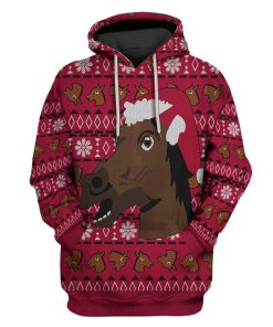 Custom T-shirt - Hoodies Ugly Christmas Horse Apparel HD-GH20655 3D Custom Fleece Hoodies Hoodie S 