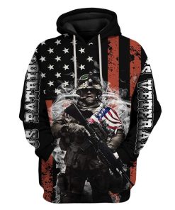 Custom T-shirt - Hoodies US VETERAN US PATRIOT HD-GH0181915 3D Custom Fleece Hoodies Hoodie S