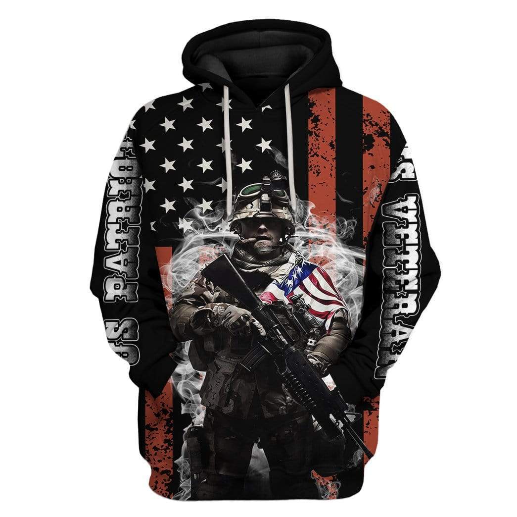 Gearhumans Custom T-shirt - Hoodies US VETERAN US PATRIOT 1 Custom T-shirt - Hoodies US VETERAN US PATRIOT HD-GH0181915 3D Custom Fleece Hoodies Hoodie S