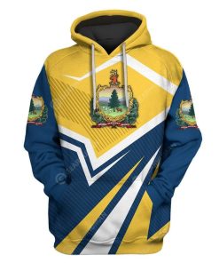 Custom T-shirt - Hoodies Vermont HD-GH22023 3D Custom Fleece Hoodies Hoodie S