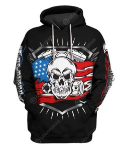 Custom T-shirt - Hoodies Veteran Biker HD-GH21098 3D Custom Fleece Hoodies Hoodie S