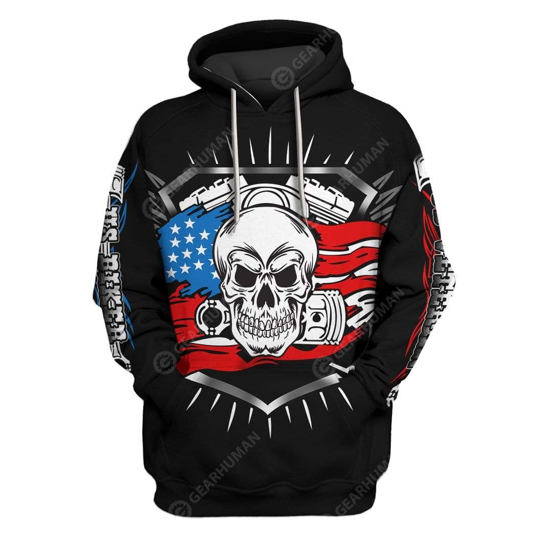 Gearhumans Custom T-shirt - Hoodies Veteran Biker 1 Custom T-shirt - Hoodies Veteran Biker HD-GH21098 3D Custom Fleece Hoodies Hoodie S