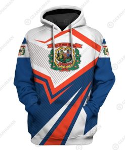 Custom T-shirt - Hoodies West Virginia HD-GH22016 3D Custom Fleece Hoodies Hoodie S