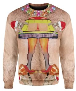 Custom T-shirt - Long Sleeves Funny Ugly Christmas Butt Christmas Sweater Jumper HD-GH20690 Ugly Christmas Sweater 
