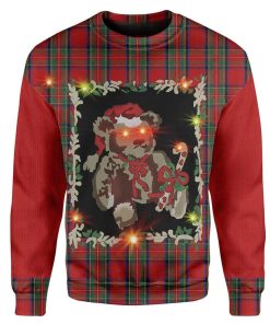 Custom T-shirt - Long Sleeves Ugly Christmas Bear Christmas Sweater Jumper HD-GH20665 Ugly Christmas Sweater Long Sleeve S 