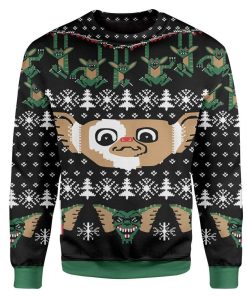 Custom T-shirt - Long Sleeves Ugly Christmas Gremlins Christmas Sweater Jumper HD-GH20689 Ugly Christmas Sweater 