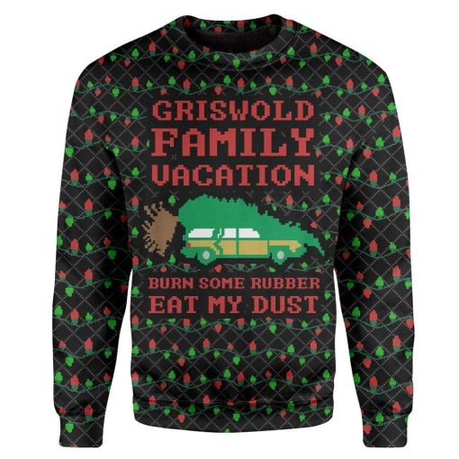 Custom T-shirt - Long Sleeves Ugly Christmas Griswold Family Vacation Christmas Sweater Jumper HD-GH20695 Ugly Christmas Sweater