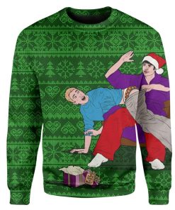 Custom T-shirt - Long Sleeves ugly christmas naughty Christmas Sweater Jumper HD-GH20670 Ugly Christmas Sweater 
