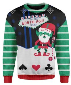 Custom T-shirt - Long Sleeves Ugly Christmas Santa Sweater Jumper HD-GH20658 Ugly Christmas Sweater 