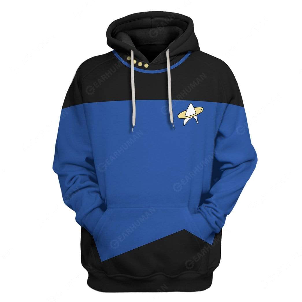 Gearhumans Custom The Next Generation Blue T-shirt - Hoodies - Sweater 1 Custom The Next Generation Blue T-shirt - Hoodies - Sweater HD-GH110522 3D Custom Fleece Hoodies Hoodie S