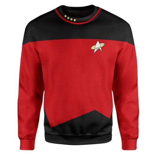 Custom The Next Generation Red T-shirt - Hoodies - Sweater HD-GH110520 3D Custom Fleece Hoodies Long Sleeve S