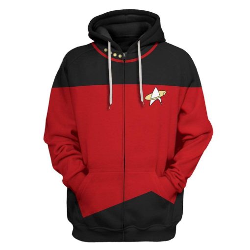 Custom The Next Generation Red T-shirt - Hoodies - Sweater HD-GH110520 3D Custom Fleece Hoodies Zip Hoodie S