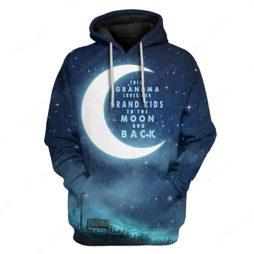 Custom This Grandma Loves Her Grand Kids Apparel HD-GH1681918 3D Custom Fleece Hoodies Hoodie S