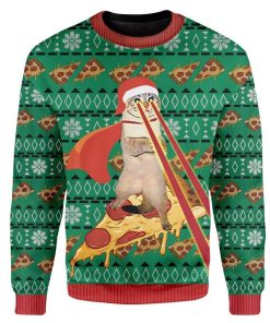Custom Ugly Cat Christmas Sweater Jumper HD-TA28101907 Ugly Christmas Sweater Long Sleeve S 