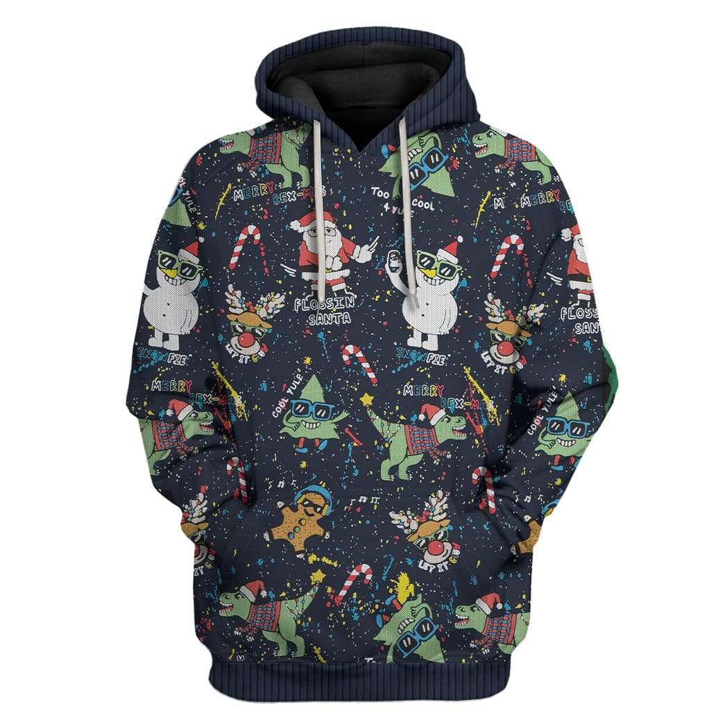 Gearhumans Custom Ugly Christmas Apparel 1 Custom Ugly Christmas Apparel HD-TA01111910 3D Custom Fleece Hoodies Hoodie S