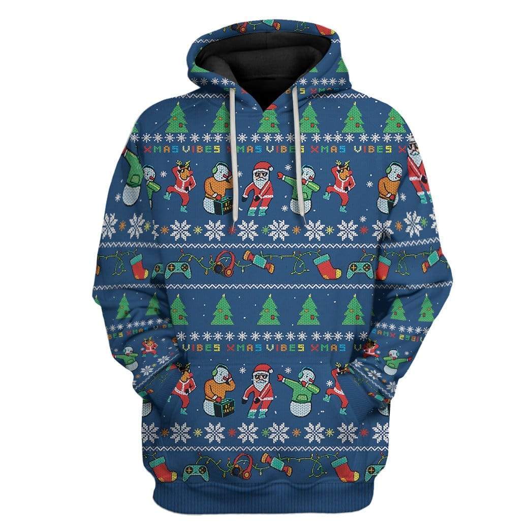 Gearhumans Custom Ugly Christmas Apparel 1 Custom Ugly Christmas Apparel HD-TA01111911 3D Custom Fleece Hoodies Hoodie S