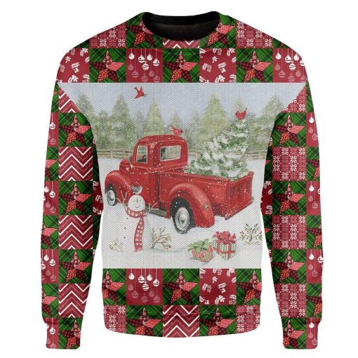 Custom Ugly Christmas Car Sweater Jumper HD-DT22101901 Ugly Christmas Sweater Long Sleeve S
