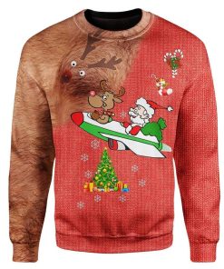 Custom Ugly Christmas Santa Sweater Jumper HD-AT09101907 Ugly Christmas Sweater 