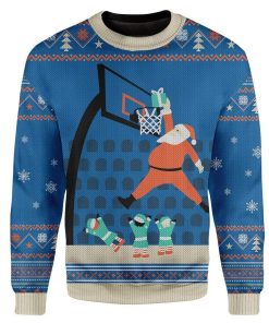 Custom Ugly Christmas Santa Sweater Jumper HD-AT21101904 Ugly Christmas Sweater Long Sleeve S 