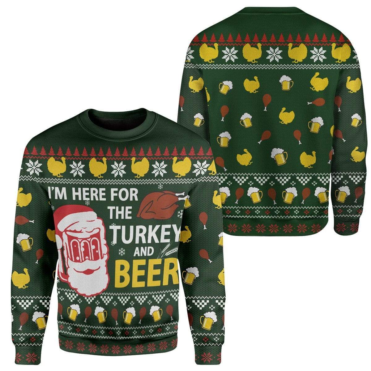 Gearhumans Custom Ugly Christmas Santa Sweater Jumper 4 Custom Ugly Christmas Santa Sweater Jumper HD-DT18101904 Ugly Christmas Sweater