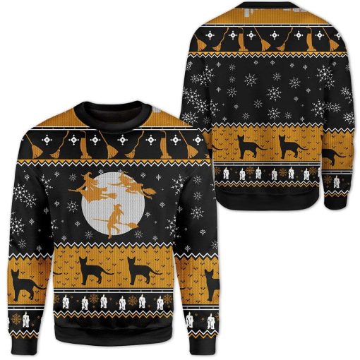 Custom Ugly Christmas Witch Sweater Jumper HD-TT24101903 Ugly Christmas Sweater