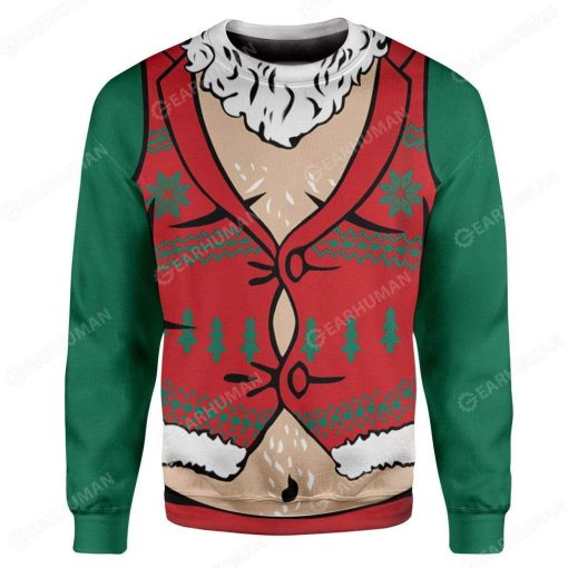 Custom Ugly Cosplay Santa Claus Christmas Sweater Jumper HD-DT2981920 Ugly Christmas Sweater